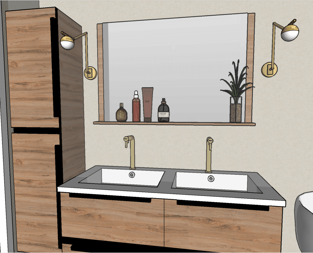 salle de bain - vue meuble vasque