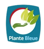 illustration représentant le logo plante bleue