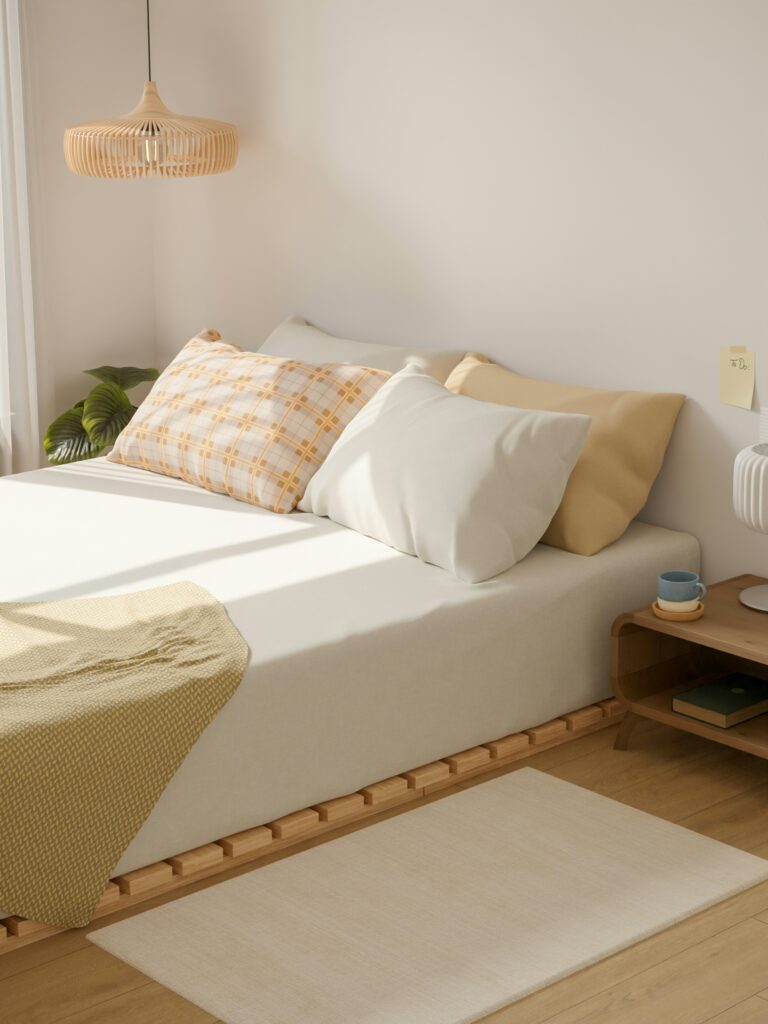 Chambre parentale épurée et ordonnée pour éviter les disputes à la maison et préserver le couple